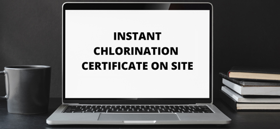 Mains Water Chlorination Certificate